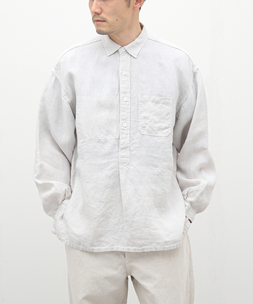 VETRA（ベトラ）の「【VETRA / ベトラ】PULLOVER SHIRTS（シャツ/ブラウス・メンズ・ホワイト/ブラック・42/44）」の2枚目の写真