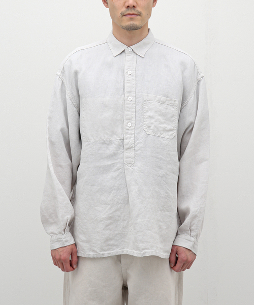 VETRA（ベトラ）の「【VETRA / ベトラ】PULLOVER SHIRTS（シャツ/ブラウス・メンズ・ホワイト/ブラック・42/44）」の3枚目の写真