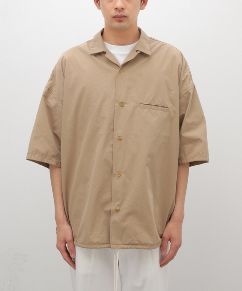 nanamica ナナミカ/BD WIND H/S SHIRT nanamica (ナナミカ) Open Collar Wind H/S Shirt / オープン