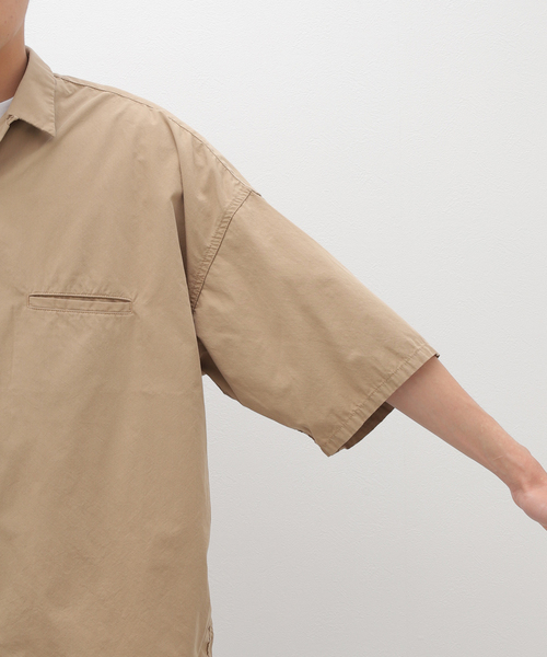 nanamica ナナミカ/BD WIND H/S SHIRT nanamica / ナナミカ】Open Collar Wind H/S Shirt（シャツ