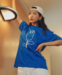 cream creme（クリームクレーム）の「Ma Journee(マゾネ)/A FLOWER T SHIRTS/フラワーTシャツ（Tシャツ/カットソー）」