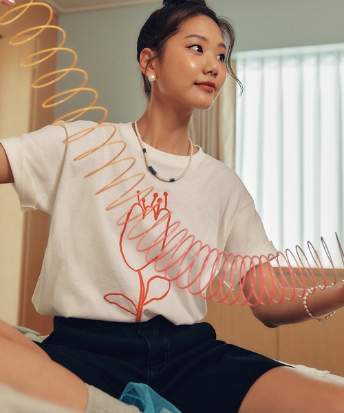 Ma Journee(マゾネ)/A FLOWER T SHIRTS/フラワーTシャツ（T