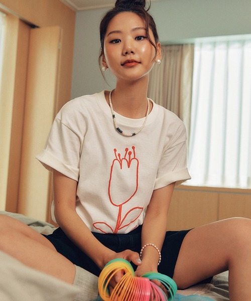 tシャツ Ma Journee(マゾネ)/A FLOWER T SHIRTS/フラワーTシャツ レディース Ma Journee(マゾネ)/A FLOWER T SHIRTS/フラワーTシャツ（T