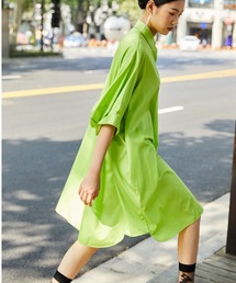 Minimalist Stretch-cotton Shirt Dress