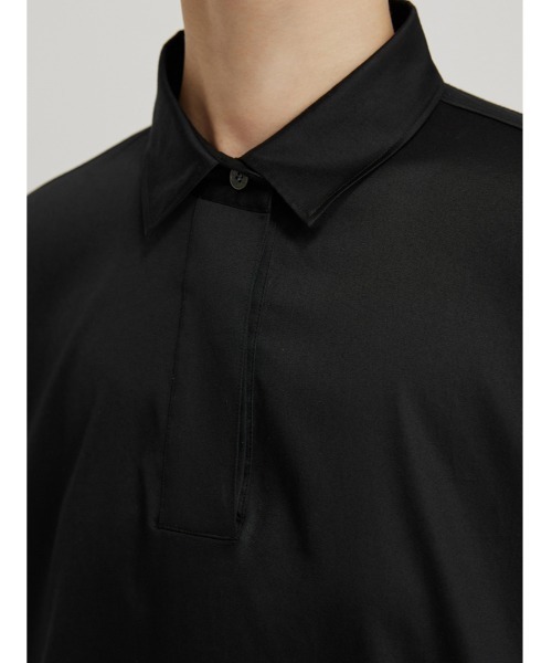 JNBY（ジェーエヌビーワイ）の「Minimalist Stretch-cotton Shirt Dress（シャツワンピース・レディース・ブラック/ホワイト/グリーン・36/34/38）」の15枚目の写真