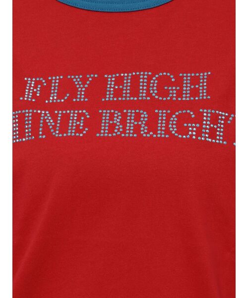 jouetie（ジュエティ）の「スタッズロゴショルダーリボン Tシャツ（Tシャツ/カットソー・レディース・ブラック/レッド/オフホワイト・MEDIUM）」の20枚目の写真