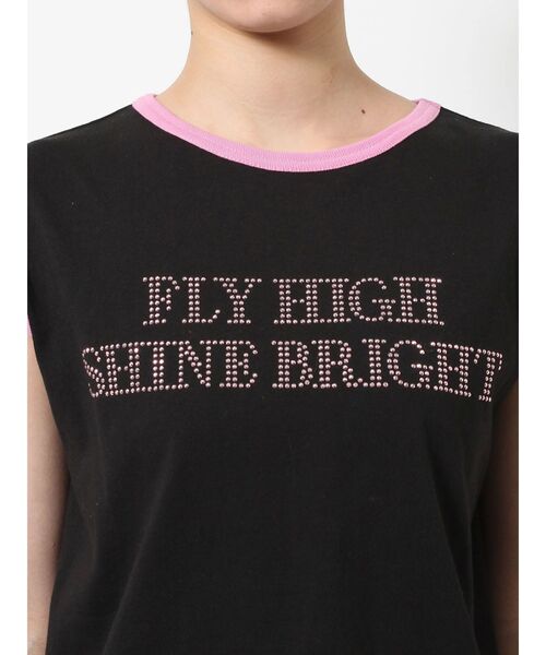 jouetie（ジュエティ）の「スタッズロゴショルダーリボン Tシャツ（Tシャツ/カットソー・レディース・ブラック/レッド/オフホワイト・MEDIUM）」の22枚目の写真