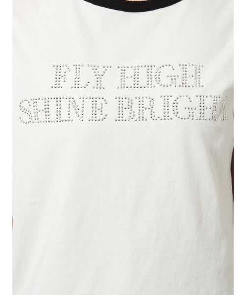 jouetie（ジュエティ）の「スタッズロゴショルダーリボン Tシャツ（Tシャツ/カットソー・レディース・ブラック/レッド/オフホワイト・MEDIUM）」の18枚目の写真