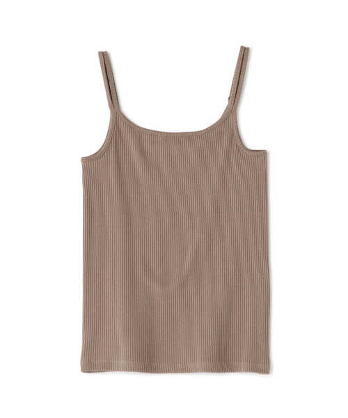 N.（N. Natural Beauty Basic）（エヌエヌナチュラルビューティーベーシック）の「三角テレコキャミソール（キャミソール・レディース・ブラック/ホワイト/ベージュ・MEDIUM）」の3枚目の写真