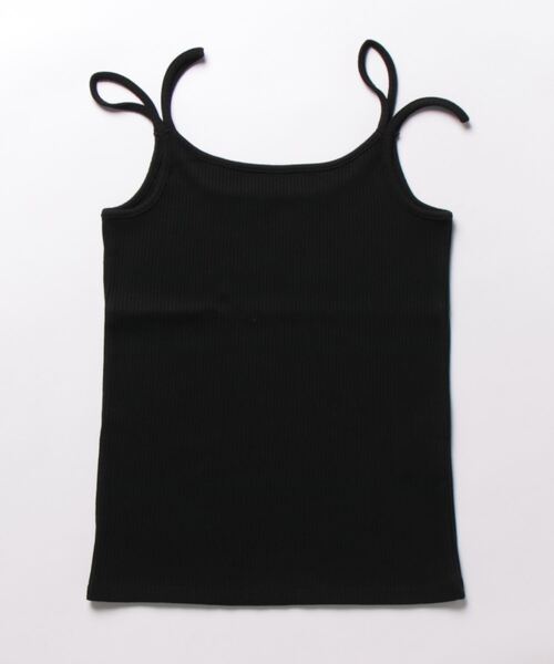 N.（N. Natural Beauty Basic）（エヌエヌナチュラルビューティーベーシック）の「三角テレコキャミソール（キャミソール・レディース・ブラック/ホワイト/ベージュ・MEDIUM）」の11枚目の写真