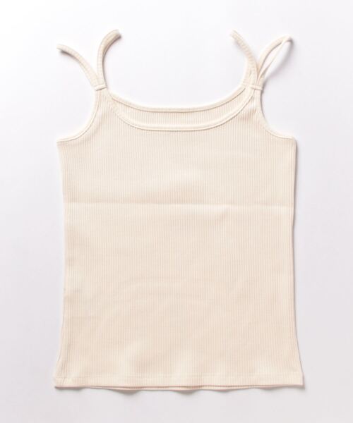 N.（N. Natural Beauty Basic）（エヌエヌナチュラルビューティーベーシック）の「三角テレコキャミソール（キャミソール・レディース・ブラック/ホワイト/ベージュ・MEDIUM）」の10枚目の写真