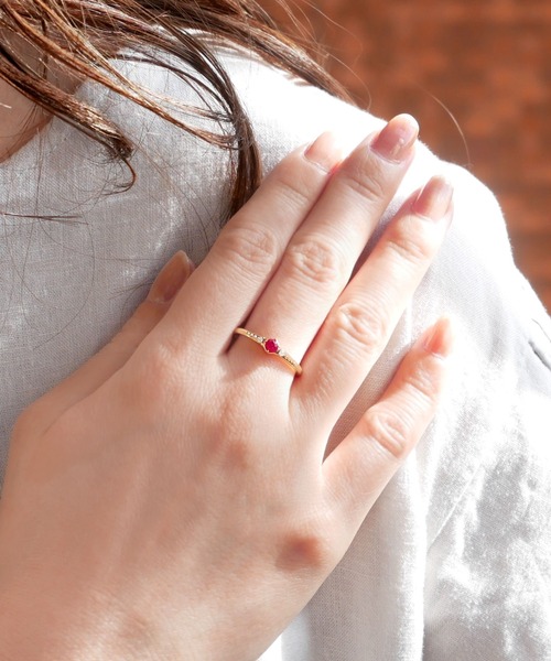 K10YG ルビー ダイヤモンド リング（リング）｜va vendome aoyama