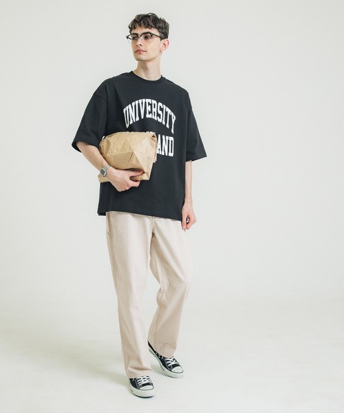 coca（coca）（コカ）の「メンズワイドチノパンツ（チノパンツ・メンズ・アイボリー/ブラック・M/L/XL）」の4枚目の写真