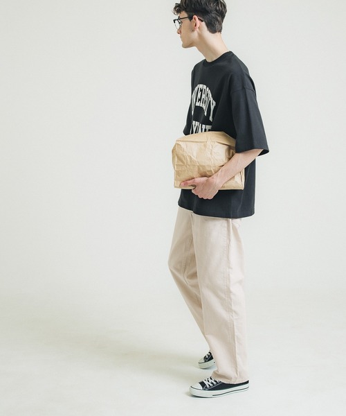 coca（coca）（コカ）の「メンズワイドチノパンツ（チノパンツ・メンズ・アイボリー/ブラック・M/L/XL）」の5枚目の写真