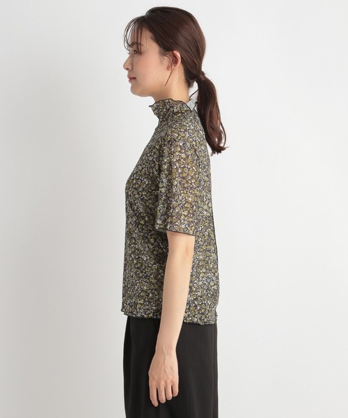 Andemiu(アンデミュウ)の「フルーレットプリントシアーT962803(Tシャツ/カットソー・レディース・ブラウン/イエロー/ブルー・FREE)」の15枚目の写真