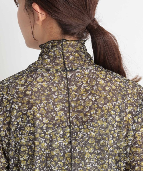 Andemiu(アンデミュウ)の「フルーレットプリントシアーT962803(Tシャツ/カットソー・レディース・ブラウン/イエロー/ブルー・FREE)」の14枚目の写真