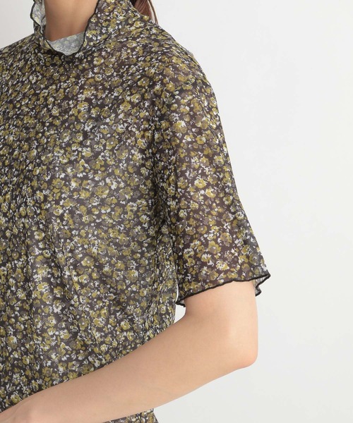 Andemiu(アンデミュウ)の「フルーレットプリントシアーT962803(Tシャツ/カットソー・レディース・ブラウン/イエロー/ブルー・FREE)」の17枚目の写真