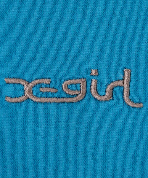 X-girl（エックスガール）の「BABY RAGLAN TOP（Tシャツ/カットソー・レディース・アッシュ/ホワイト/ライトブルー・S/M）」の7枚目の写真