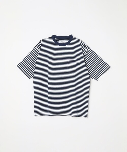 SHIPS any（シップス エニィ）の「SHIPS any: ベーシック ボーダー バリエーション Tシャツ◇（Tシャツ/カットソー・メンズ・コバルトブルー/ロイヤルブルー/ダークブルー/グレー系/ブルー系/ブルー/ダークグレー/ネイビー/チャコールグレー/ライトブルー/スカイブルー/ブラック・SMALL/MEDIUM/LARGE）」の10枚目の写真