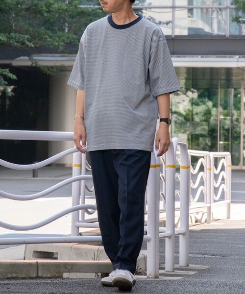 SHIPS any（シップス エニィ）の「SHIPS any: ベーシック ボーダー バリエーション Tシャツ◇（Tシャツ/カットソー・メンズ・コバルトブルー/ロイヤルブルー/ダークブルー/グレー系/ブルー系/ブルー/ダークグレー/ネイビー/チャコールグレー/ライトブルー/スカイブルー/ブラック・SMALL/MEDIUM/LARGE）」の19枚目の写真