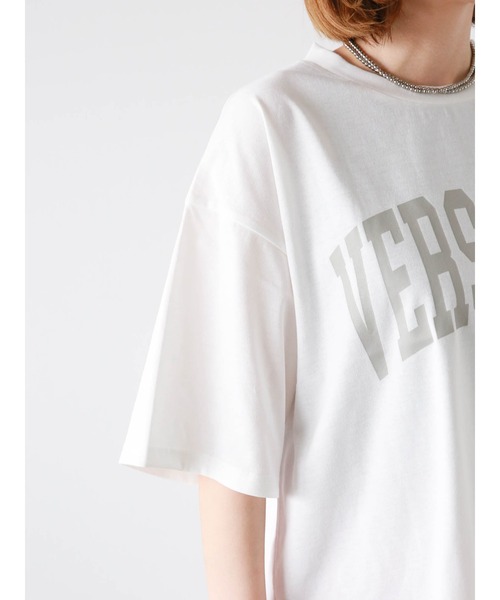Lugnoncure(ルノンキュール)の「ロゴプリントTシャツ(Tシャツ/カットソー・レディース・イエロー/オフホワイト/チャコールグレー・F)」の19枚目の写真