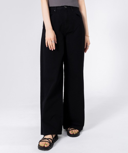 PERSON'S(パーソンズ)の「PERSON'S/パーソンズ OTONA バギー ウエストゴム ボトムス デニムパンツ ジーンズ(デニムパンツ・レディース・ワンウォッシュ/ブラック・L/M/S/XS)」の12枚目の写真