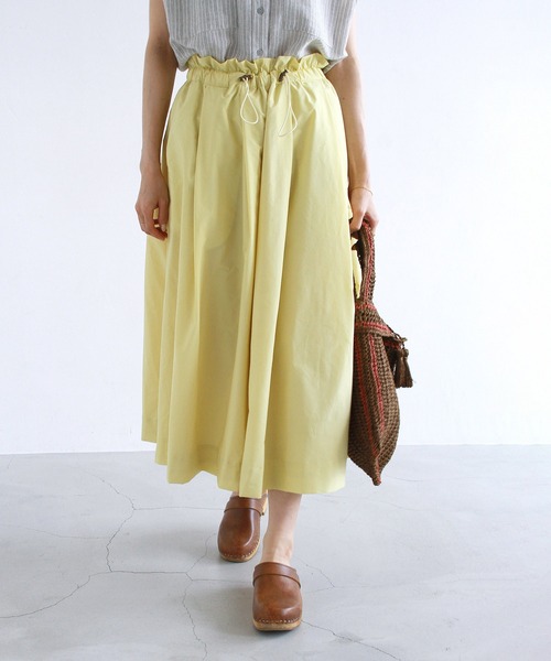 Crisp（クリスプ）の「フレアドローコードスカート（スカート・レディース・ブラック/カーキ/イエロー・FREE）」の22枚目の写真