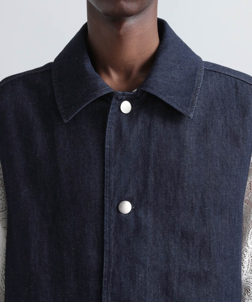 HARE（ハレ）の「ベルテッドデニムベスト(HARE)（ベスト・メンズ・インディゴブルー/ブラック・FREE）」の17枚目の写真