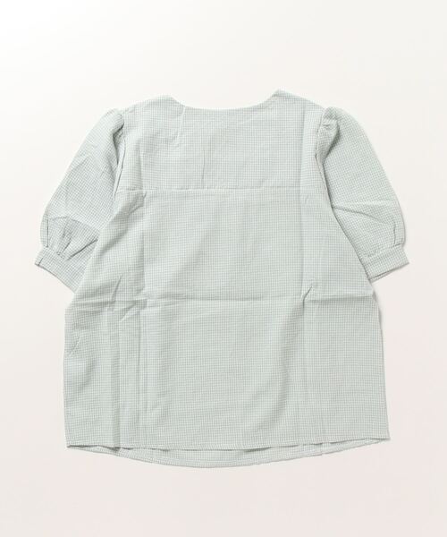 gossip!ロサンゼルス(ゴシップロサンゼルス)の「YUGA スクエアカラー シャツ(Tシャツ/カットソー・レディース・ライトグリーン/ブラック・FREE)」の3枚目の写真