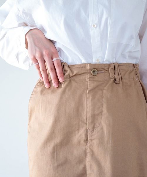 D.M.G.（ドミンゴ）の「[D.M.G. / ディーエムジー] プレミアムフィット ストレッチタイトスカート（スカート・レディース・ベージュ/ライトグレー/ブラック/オリーブ/ナチュラル・M/S）」の21枚目の写真