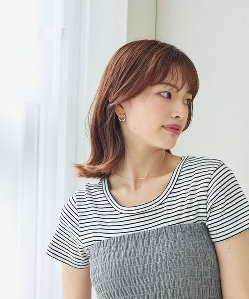 MAJESTIC LEGON（マジェスティックレゴン）の「アンニュイポイントピアス（ピアス（両耳用）・レディース・シルバー/B/A・FREE）」の6枚目の写真