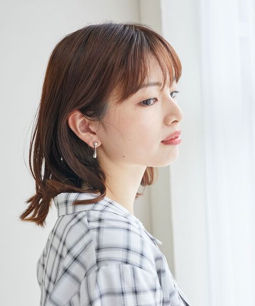 MAJESTIC LEGON（マジェスティックレゴン）の「アンニュイポイントピアス（ピアス（両耳用）・レディース・シルバー/B/A・FREE）」の10枚目の写真