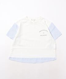 ROPE' PICNIC（ロペピクニック）の「【KIDS】UNISEX袖ストライプドッキングTシャツ（Tシャツ/カットソー・キッズ）」
