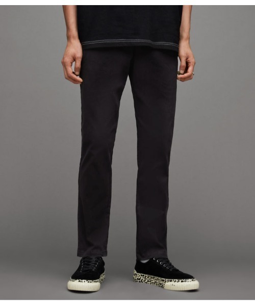 ALLSAINTS（オールセインツ）の「WALDE SKINNY CHINO TROUSERS | WALDE スキニー チノ トラウザー（チノパンツ・メンズ・ブラック系その他・32/30/31/28）」の3枚目の写真