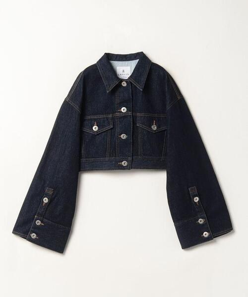 LANVINenBleu ビッグカラーデニムショートジャケット ビッグカラーデニムジャケット|LANVIN en Bleu | LANVIN en Bleu