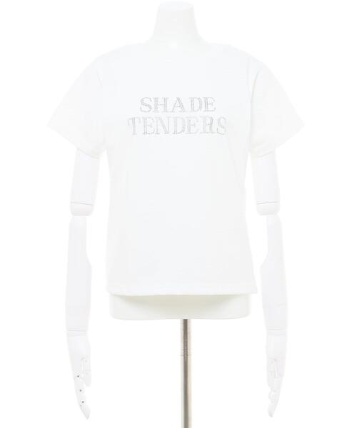 INGNI（イング）の「ラインメタルロゴTシャツ（Tシャツ/カットソー・レディース・ホワイト×シルバー/ローズ系2/ブラック×シルバー・M）」の4枚目の写真