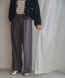 N.（N. Natural Beauty Basic） | ◆ロールアップワイドパンツ(スラックス)