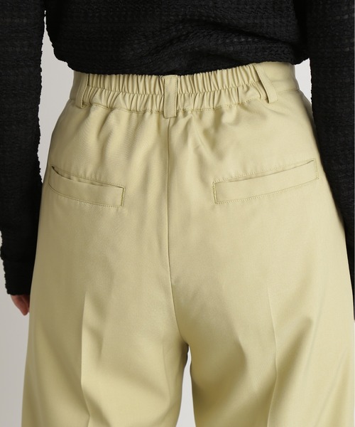 N.（N. Natural Beauty Basic）（エヌエヌナチュラルビューティーベーシック）の「◆ロールアップワイドパンツ（スラックス・レディース・イエロー/グレー・MEDIUM）」の22枚目の写真