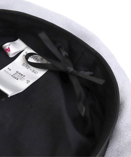 algy（アルジー）の「サークルシシュウベレー（ハンチング/ベレー帽・キッズ・ブラック/サックスブルー/ベージュ・SMALL/MEDIUM）」の4枚目の写真