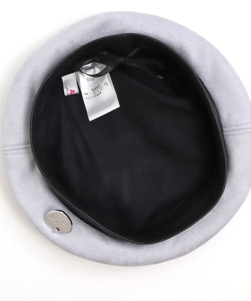 algy（アルジー）の「サークルシシュウベレー（ハンチング/ベレー帽・キッズ・ブラック/サックスブルー/ベージュ・SMALL/MEDIUM）」の14枚目の写真