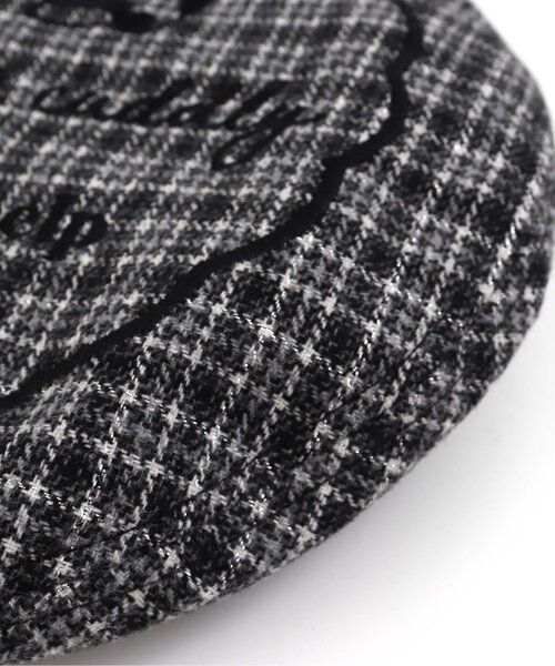 algy（アルジー）の「サークルシシュウベレー（ハンチング/ベレー帽・キッズ・ブラック/サックスブルー/ベージュ・SMALL/MEDIUM）」の9枚目の写真