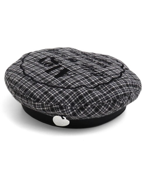 algy（アルジー）の「サークルシシュウベレー（ハンチング/ベレー帽・キッズ・ブラック/サックスブルー/ベージュ・SMALL/MEDIUM）」の12枚目の写真