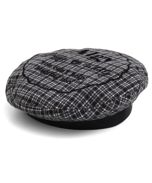 algy（アルジー）の「サークルシシュウベレー（ハンチング/ベレー帽・キッズ・ブラック/サックスブルー/ベージュ・SMALL/MEDIUM）」の7枚目の写真