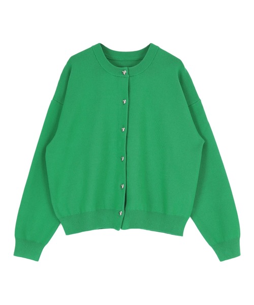 titivate(ティティベイト)の「ハート釦カーディガン(カーディガン/ボレロ・レディース・ブルー/ライトベージュ/ブラック/グリーン・M/S)」の12枚目の写真