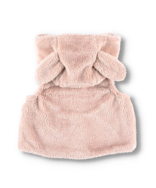 BRANSHES（ブランシェス）の「【ベビー】フード取り外し可能うさ耳ボアベスト（その他ベビー用品・キッズ・アイボリー/ピンク・FREE）」の13枚目の写真