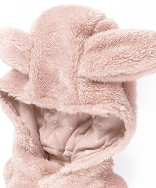 BRANSHES（ブランシェス）の「【ベビー】フード取り外し可能うさ耳ボアベスト（その他ベビー用品・キッズ・アイボリー/ピンク・FREE）」の16枚目の写真