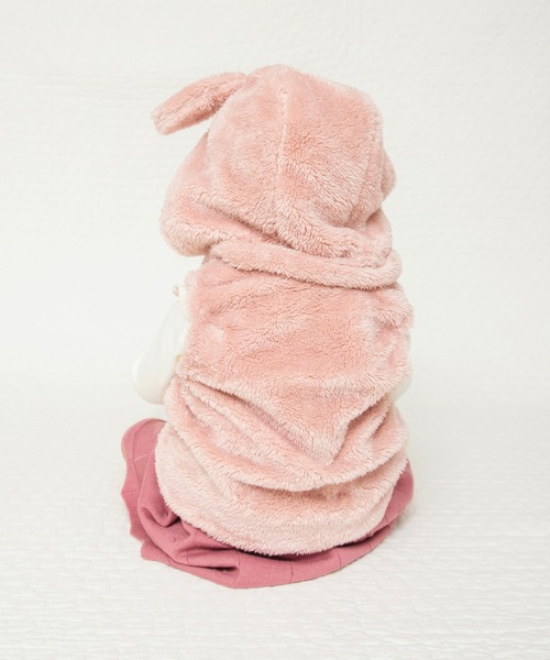 BRANSHES（ブランシェス）の「【ベビー】フード取り外し可能うさ耳ボアベスト（その他ベビー用品・キッズ・アイボリー/ピンク・FREE）」の22枚目の写真