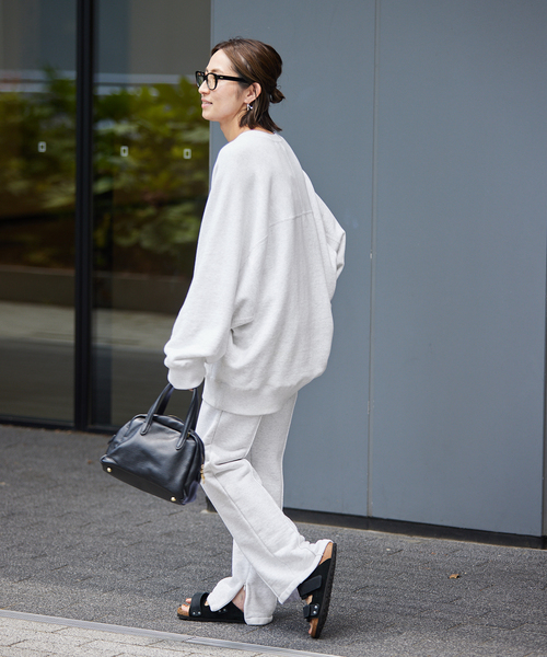 FRAMeWORK（フレームワーク）の「SWEAT ピンタックパンツ（スウェットパンツ・レディース・ホワイト/スミクロ・FREE）」の11枚目の写真