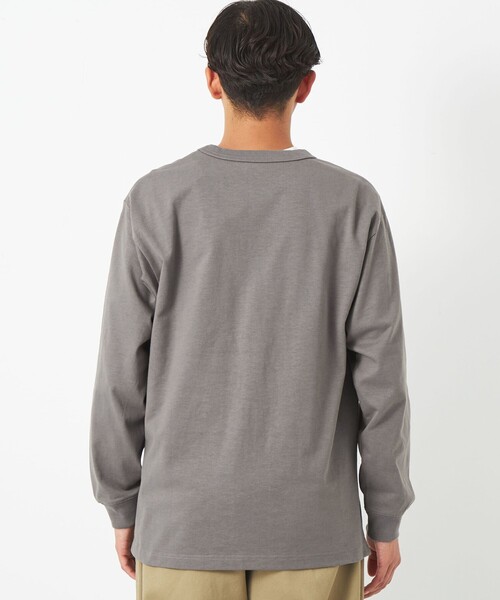 green label relaxing(グリーンレーベルリラクシング)の「ヘビーウェイト クルーネック カットソー(Tシャツ/カットソー・メンズ・ピンク/ダークグレー/ケリー/オフホワイト・M/XXL/L/S/XL)」の8枚目の写真