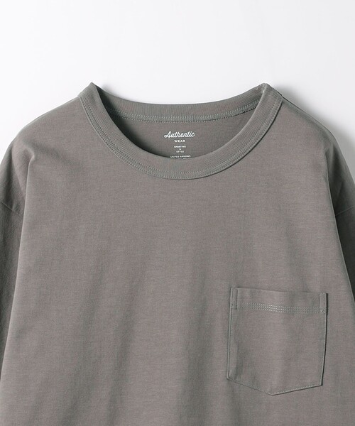 green label relaxing(グリーンレーベルリラクシング)の「ヘビーウェイト クルーネック カットソー(Tシャツ/カットソー・メンズ・ピンク/ダークグレー/ケリー/オフホワイト・M/XXL/L/S/XL)」の22枚目の写真